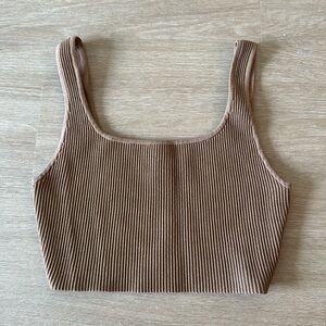 NWOT Babaton Sculpt Knit Squareneck Cropped tank